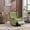 Olive Green, variant on COOLMORE Coffee Microsuede Rocking Recliner Chair - 360 Degree Swivel Nursery Rocking Chair, Glider Chair for Bedroom, Living Room, Home Theater - 24.80" x 36.61" x 37.8"