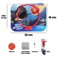 thumbnail image 2 of Mini Tablero De Basquetbol Con Canasta Y Pelota Set Basket azul marino chico, 2 of 5