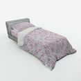 thumbnail image 3 of Ambesonne Flower Bedding Set 4 Pcs, Romantic Florals Petals, Queen, Pale Pink White, 3 of 3