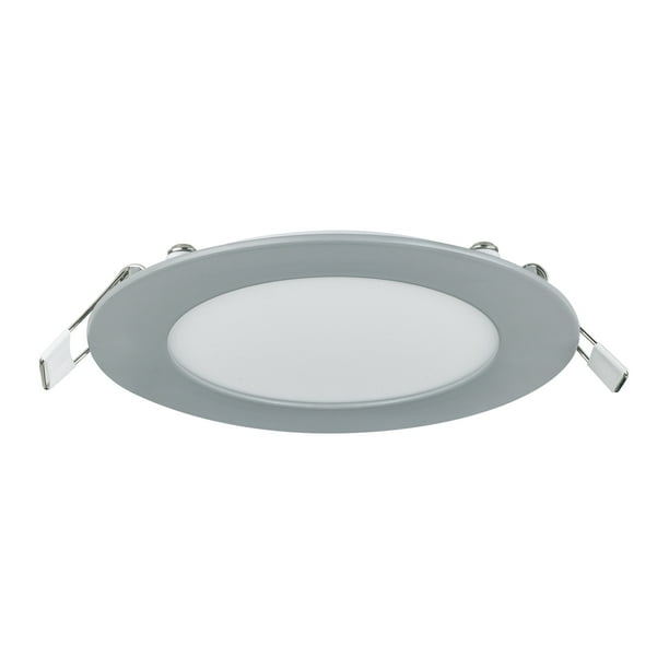 Estevez Luminaria LED Empotrable Circular FLAT CCT 6W Plata – Temperatura Ajustable
