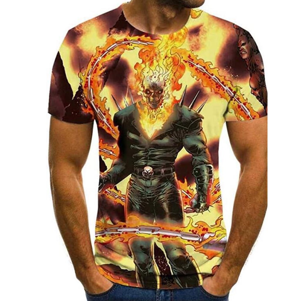 Ywfzzxs T-Shirt 3D Tops Fashion-T-Shirts Undershirts Short Sleeve Unisex  Novelty Costume HD Anime Printing Terminator Dark Fate : :  Fashion