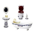 thumbnail image 2 of Accesorios y accesorios de baño para , 5 piezas, muebles en miniatura, juguetes, modelo de cepillo de baño, lavabo, espejo, bañera, sum , Estilo A, 2 of 8