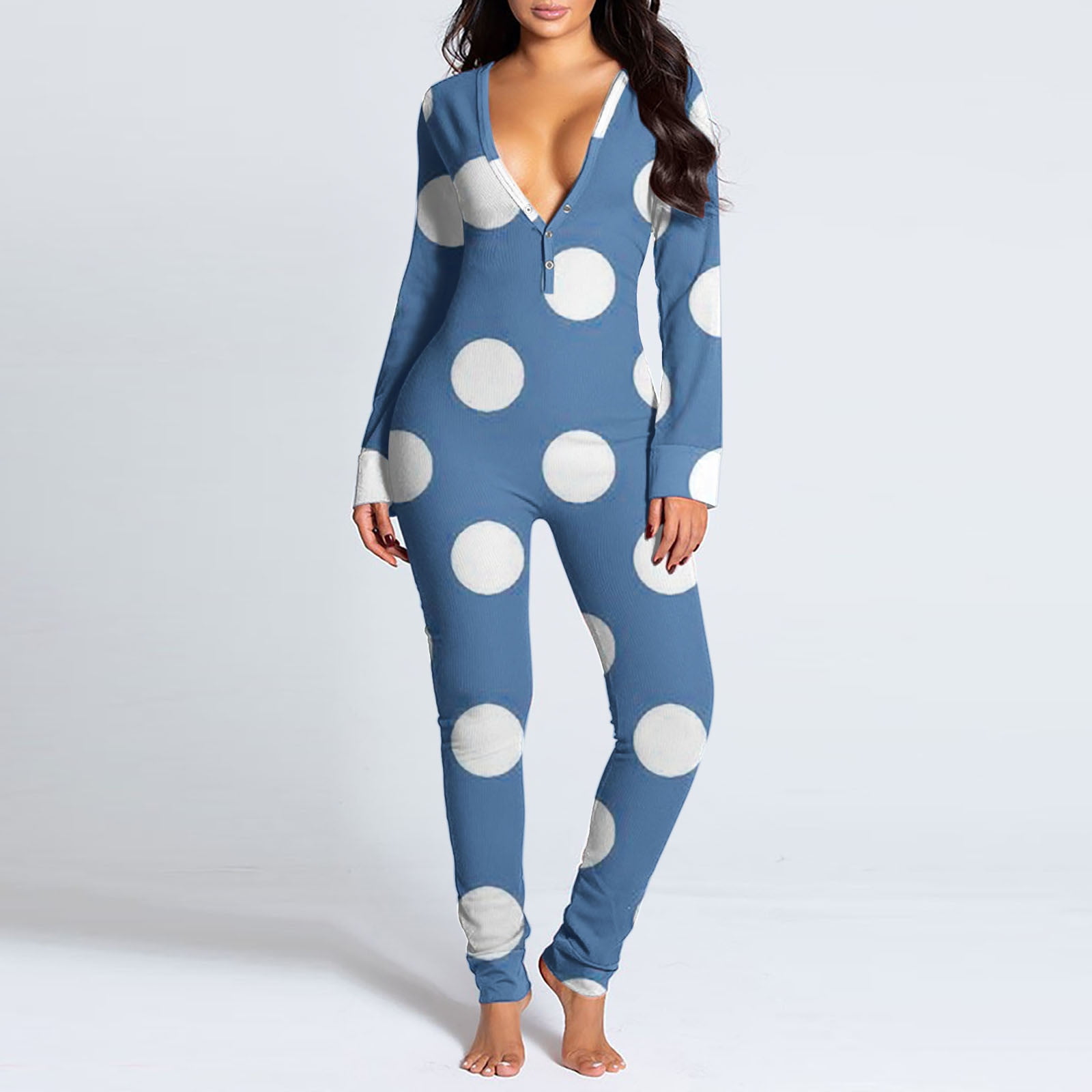 100% Cotton Baby All Over Polka Dots Fleece Lined Long-sleeve Hooded Jumpsuit