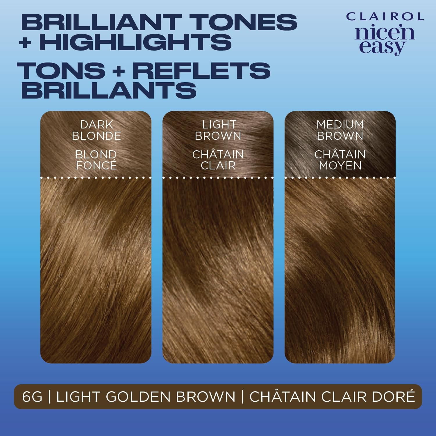 Coloration permanente Clairol Nice'n Easy Couverture Des Cheveux Gris À 100