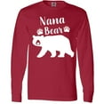 thumbnail image 3 of Inktastic Nana Bear in White Long Sleeve T-Shirt, 3 of 5