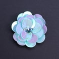 thumbnail image 5 of Small Applique Patch 3D Beading Flower Sequin Embroidered Lace Fabric Sew on Wedding Dress Cloth Accessory (Sky-blue), 5 of 5