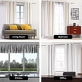 thumbnail image 6 of MERIVILLE 1" Single Curtain Rod Set, Adjustable 48–84 Inches, Prima Finials, Satin Nickel, 6 of 9
