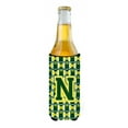 thumbnail image 2 of Carolines Treasures CJ1075-NMUK Letter N Football Green and Yellow Ultra Beverage Insulators for slim cans  Slim Can, 2 of 2