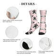 thumbnail image 6 of Crew Socks for Women Men, Cute Funny Husky Woof  Moisture Running Athletic Football Striped Socks Cushion Tube Socks, 6 of 7