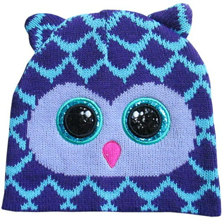 Owl Glitter Beanie Hat (1 size, Child)