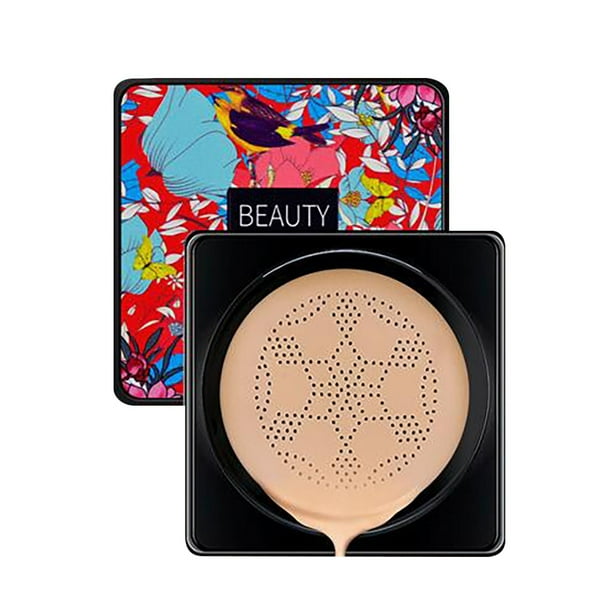 Fiudx Crema Cushion, Illuminated Bb, Esponja Compacta En Efecto Hongo, Base En Maquillaje En Protección Uv, Maquillaje En Usage Diario, Rutina de Cuidad En Piel para Mujeres, Enriquecida En Arándano