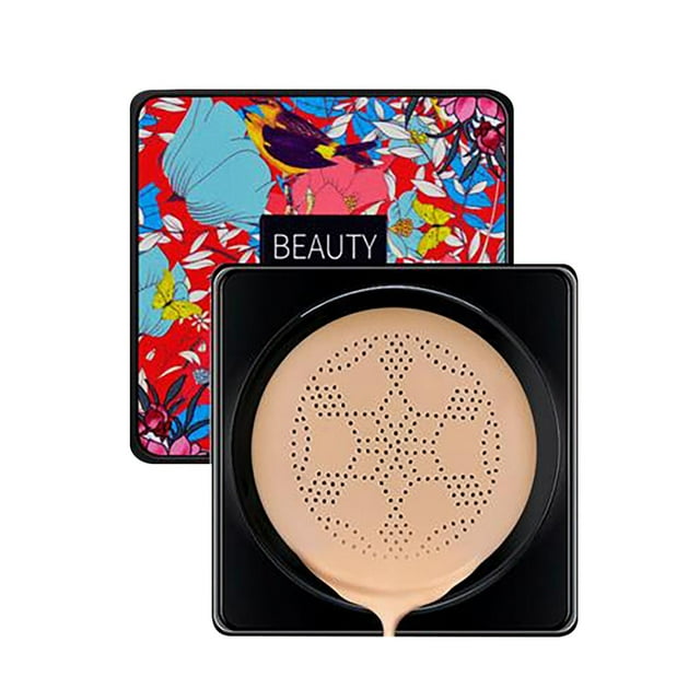 Fiudx Crema Cushion, Illuminated Bb, Esponja Compacta En Efecto Hongo, Base En Maquillaje En Protección Uv, Maquillaje En Usage Diario, Rutina de Cuidad En Piel para Mujeres, Enriquecida En Arándano