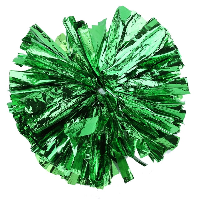 Pompones de animadora verdes de Squad Spirit Accessories para fiestas deportivas y bailes