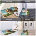 thumbnail image 4 of Daiia Happy Dog In Flower Field Front Door Mat, Heavy Duty Durable Welcome Mat for Outdoor Indoor, Dirt Trapper Waterproof Super Absorbent Door Mat, 16" x 24", 4 of 9