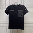 thumbnail image 4 of Camiseta de hombre, ropa de calle, camisetas para hombre, ropa superior, estética, jaspeado, poliéster, genial, gótica, grunge, informal, divertida, original, música, XL, 4 of 5