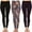 Black, Purple, Purple/Gold Paisley, variant on Women's Leggings 3 Pack One Size Fits Most Polyester Casual Wear