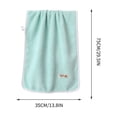 thumbnail image 3 of Toalla de manos y cara de forro polar de microfibra 35x75cm – Toalla de baño súper absorbente, suave y de secado rápido para baño, gimnasio, viajes y acampada, 3 of 5