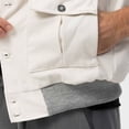 thumbnail image 4 of DecSea Men's Casual Shirt Jacket Cotton Linen Shacket Lightweight Work Coat Button Down Overshirt, 4 of 4