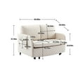Sofa Bed, Pull Out Couch Bed Sleeper Sofa, 46.06" Modern Convertible