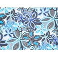thumbnail image 2 of Zelouf Silky Knit Print  , Sewing, DIY, Crafts Fabric by the Yard, 419 Turq/wht, 1 Yard, 2 of 2