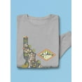 thumbnail image 3 of Idaho State Tourist Map Sweatshirt Men -Image by Shutterstock, Male 5X-Large, 3 of 4