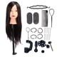 thumbnail image 5 of Cabeza de entrenamiento para peinar el cabello BuyWeekMX silicona cabello sintético alta temperatura, 5 of 9