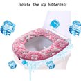 thumbnail image 4 of Funda para asiento de inodoro con cremallera, gruesa, cálida y suave, con asa, lavable, de franela de tamaño estándar, 4 of 6