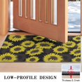 thumbnail image 3 of Black Sunflower Pattern Door Rugs,Washable Non Slip Door Mats Indoor,Decorative Door Mats,Entry Mat Indoor for Entrance,Bedroom,Kitchen,Bathroom,17"x30", 3 of 6