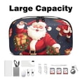 thumbnail image 3 of Santa Claus Charger Pouch and Storage Box: Oxford Cloth Waterproof USB Cable Organizer and Cell Phone Cord Holder - 5.9x9.44x3.14 in, 3 of 6