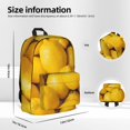 thumbnail image 6 of Goofa Ripe Yellow Lemon Printed Backpack,Laptop Backpack,Durable Anti-Theft Travel Work Backpack,Water-resistant Backpack, 6 of 9