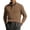 Brown, variant on Mens Shirts Casual Button Down Stand Collar long Sleeve Henley Pullover Sweatshirt Polo Shirts