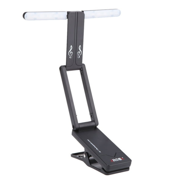 Luz exterior Aroma ADL-1 Clip-on Recargable Soporte de Música de la Lámpara para Piano LED de Luz de Escenario Compacto Universal Carga USB AROMA Luz exterior