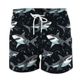 thumbnail image 5 of BiZtdJrK Big and Tall Beach Shorts for Men Novelty Graphic Print Drawstring Casual Shorts Fashion Swimwear Shorts with Pockets on sale or clearance Multicolor L, 5 of 7