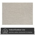 thumbnail image 6 of Well Woven Leifen Grey Indoor / Outdoor Flat Weave Pile Solid Color Pattern Area Rug 5x7 (5'3" x 7'3"), 6 of 10