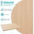 thumbnail image 3 of Kaboon Universal Table Top 30 x 30 inches Sqaure Pack of 2, Round corner, Light Walnut, 3 of 6