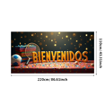 thumbnail image 3 of Heart Shaped Neon Banner with Gears Design Bienvenidos Lettering Background Backdrop Party Decorations for Welcome Events Gatherings Celebrations Photo Shoots, 3 of 4