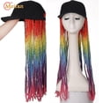 thumbnail image 2 of Meifan peluca larga sintética con gorro de Hip Hop con pelo trenzado Fas, 2 of 5