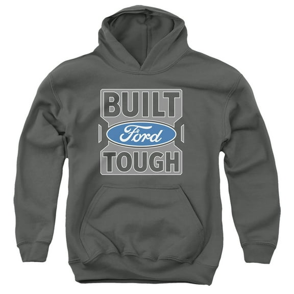 Ford Trucks Built Ford Tough Youth Pullover Hoodie Sweatshirt Charcoal