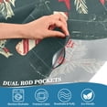 thumbnail image 5 of Yayeee Kitchen Curtains Tier Set of 2 Light Filtering 57"x24" Over Sink Window Panels, Green Christmas Candy Canes, 5 of 7