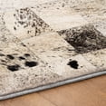 thumbnail image 5 of Addison Rugs Dream Shag Premium Machine Washable Transitional Boxes Granite Round Rug, 8' x 8', 5 of 8