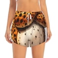 thumbnail image 2 of Balery Cartoon Cheetah With Attitude Pantalones cortos deportivos para mujer con forro y dos bolsillos, elásticos, para entrenamiento, gimnasio, yoga-XX-Large, 2 of 7