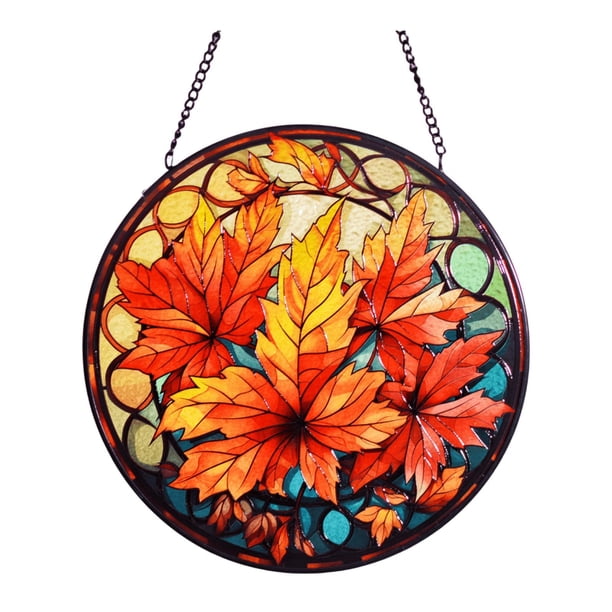 Colgante de hoja de arce, decoración colgante, 7,87 pulgadas, suministros para fiestas, arce colorido Estilo A