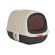 thumbnail image 5 of Caja de arena para gatos con capucha, bandeja para arena para gatos, desmontable, con pala para arena para gatos, gato negro, 5 of 9