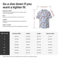 thumbnail image 5 of Fotbe Sailboats And Seagulls Camisa Estampada de Manga Corta para Hombre, Casual de Verano, Estilo Playero, Sin Arrugas-Medium, 5 of 5
