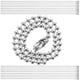 thumbnail image 5 of 100 Uds. Cadenas de cuentas reemplazables llaveros ajustables cadenas de etiquetas de hierro suministro de etiquetas, 5 of 6