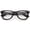 Black / Clear, variant on sunglassLA Unisex Classic Thick Square Clear Lens Horn Rimmed Eyeglasses 50mm (Black / Clear) - 50mm