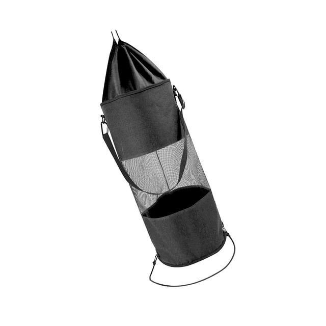 Matsuzay Bolsa de basura para barcos con cordón para exteriores, contenedor de almacenamiento de latas de malla, soporte para acampar, herramientas de Almacenamiento y organización del hogar Negro Matsuzay HA042072-01