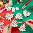 thumbnail image 3 of 12 Sets 2.7 Inch Christmas Tree Unfinished Hanging Wood Cutout Blank Wood Slices Gift Tags Wooden Tag with Jute Rope Ornaments Crafts Thanksgiving Wedding Birthday Party Mixed Color 12sets, 3 of 9