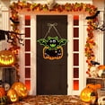 thumbnail image 6 of Skeleton Ghost Hanging Decor Halloween Door Wall Decoration with Pre-Tied String for Party Setup - Paper Material Multi-Theme Design Indoor Outdoor Use(B), 6 of 6