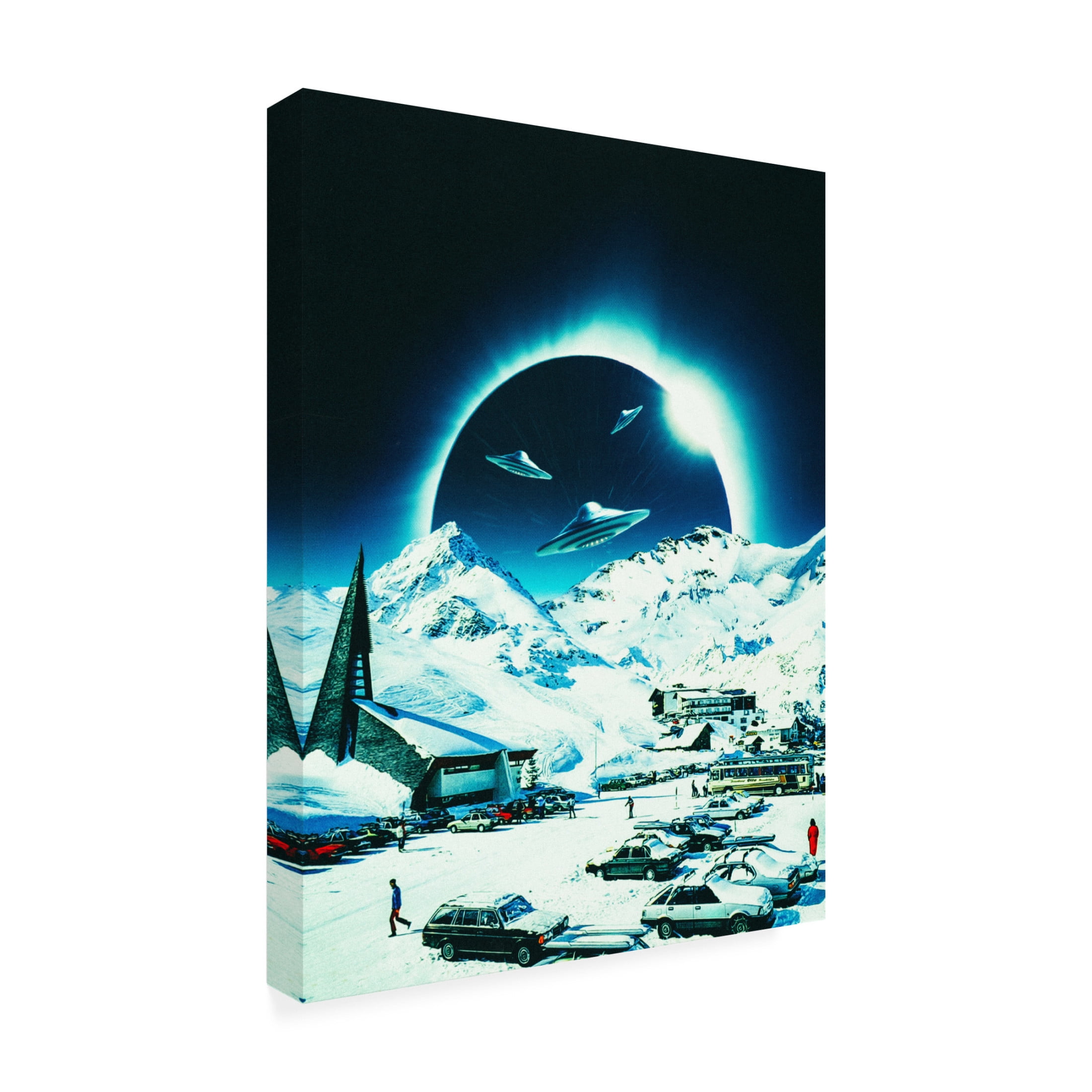 Trademark Fine Art Taudalpoi Winter Eclipse Canvas Wall Art